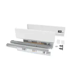 Coulisses sortie totale VERTEX hauteur 93 mm longueur 300mm 40 kg blanc EMUCA 3170212 Usine Directe