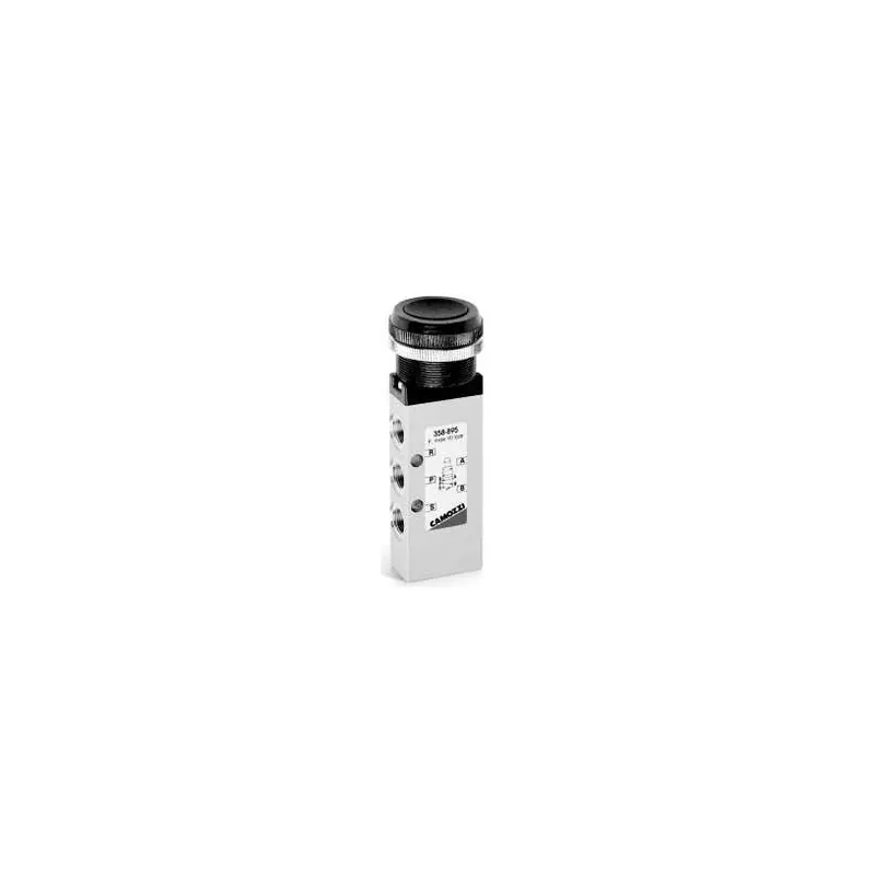 Distributeur 5/2 compact à poussoir monostable – G1/8 – 358-895 Meilleure Vente