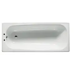 Baignoire avec pieds CONTESA 140 x 70 cm percée 2 trous en acier blanc ROCA A236197000 Offre Du Jour