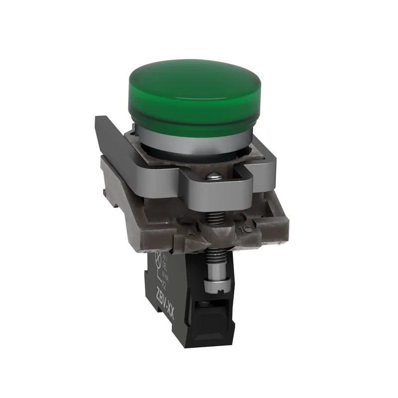 Achat Immédiat Harmony voyant rond Ø22 – IP66 – vert – LED intégrée – 240 V – XB4BVM3