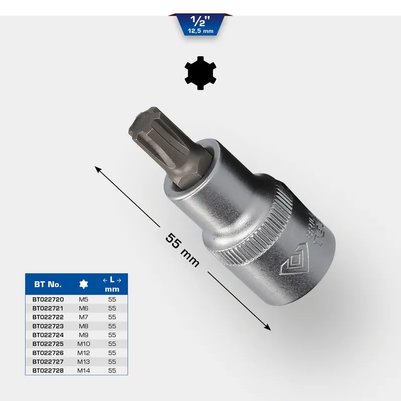 Top Vente Douilles tournevis 1/2‘‘ RIBE, L.55 mm
