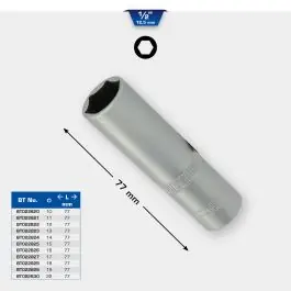 Douille 6 pans longue 1/2‘‘, 10mm Nouvelle Collection