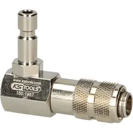 Adaptateur à baïonnette pour climatisation, coudé à 90° Certifié