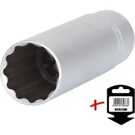 Douille 3/8‘‘ spéciale pour bougies d‘allumage aux parois extrêmement fines, 14mm – sur carte Réduction