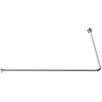 Offre Limitée Porte-rideaux angle 100cm blanc PELLET