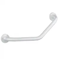 Poignée 135° tube inox epoxy blanc 25mm DELABIE Vente Flash