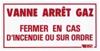 Certifié Plaque signalétique VBG WATTS INDUSTRIES