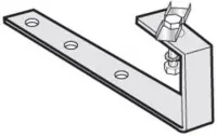 Marque 4 ferrures inox sur toîture ardoise EG319 DE DIETRICH