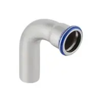 Authentique Coude 90° D76.1 emb inox GEBERIT