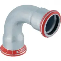 Coude 90° acier carbone D28mm GEBERIT Authentique
