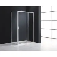 Nouvelle Collection Accès face MEZZO à 2 volets coulissants extensible de 95 à 99cm verre transparent