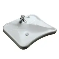 Paiement Sécurisé Lavabo MATURA 2 67x60cm sans trop plein blanc PORCHER